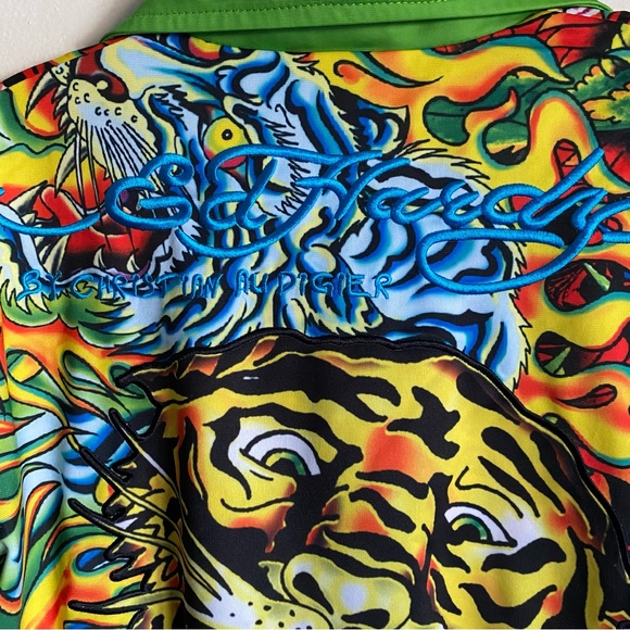 Ed Hardy Christian Audigier Tiger Lightweight Track Jacket Size S (Female) - Picture 3 of 12